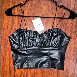 Forever 21 Leather tank top